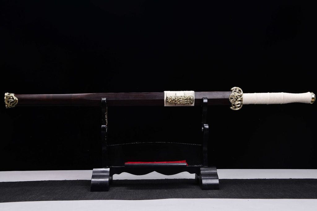 2360 New 28-inch Feather Patterned Patterned Steel Han Sword - Golem Sword