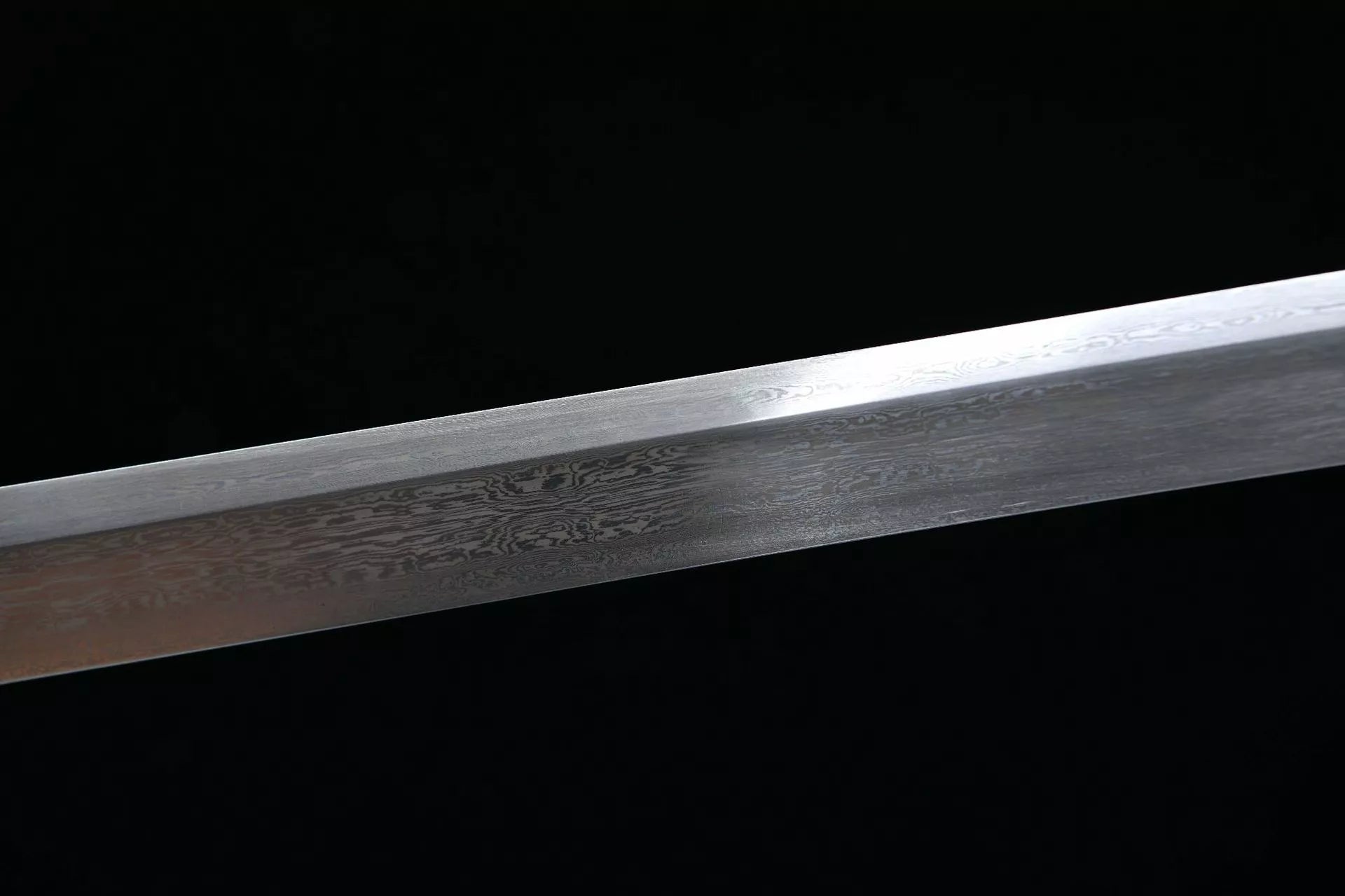 1160 New Handmade Long 26-inch Patterned Steel Fishskin-Handled Tang Sword - Hui Ruyi Tang Knife (Fishskin-Handled Model)