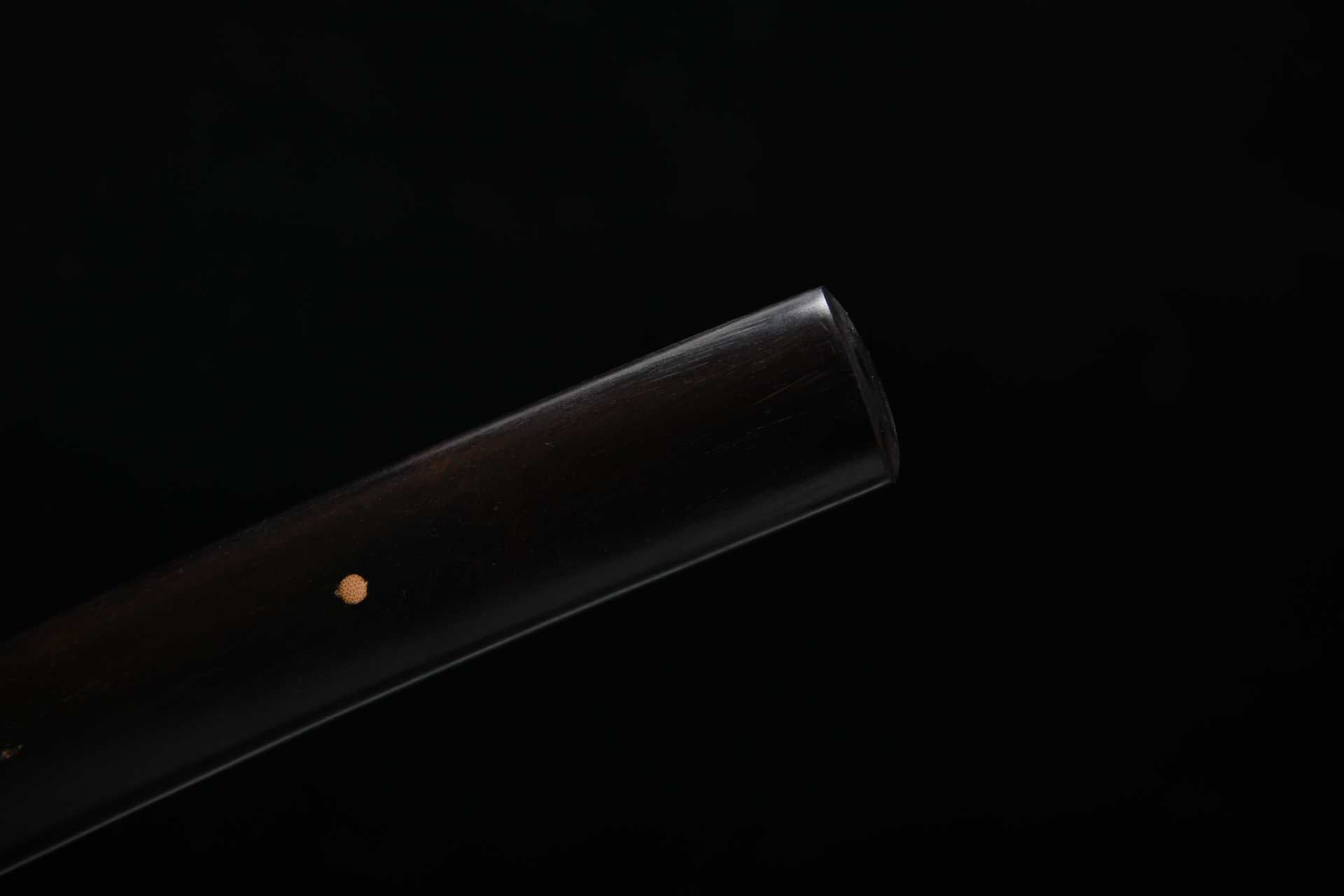 1000 New Handmade Medium 20" Ebony T10 Burnished Blade Samurai Sword - Dark Moon Juho Rib Differences