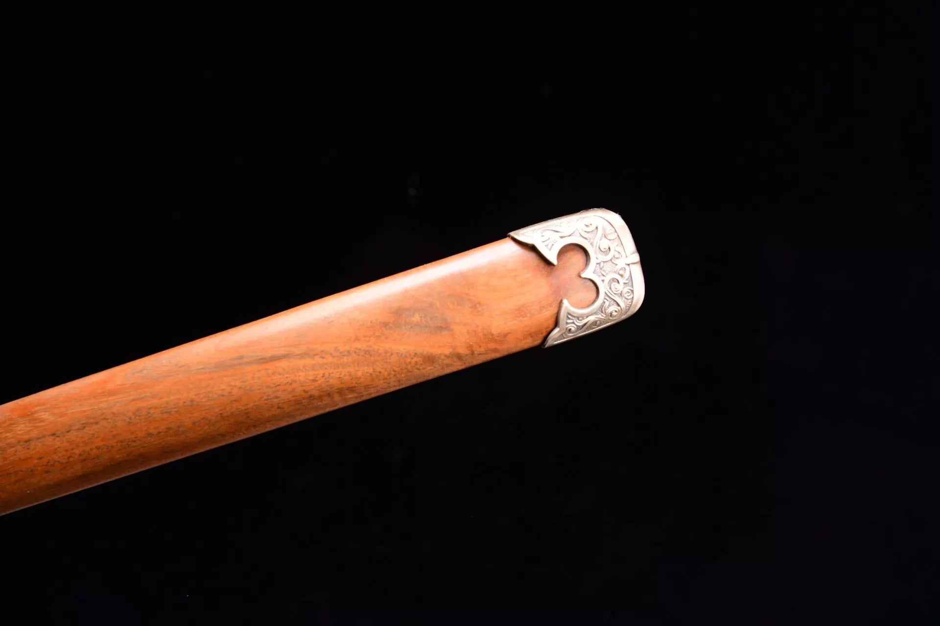 1300 New Special Long 26" T10 Burnished Blade Sharpened Tang Horizontal Knife - Small Tang Knife (Fish Skin Handle Version)