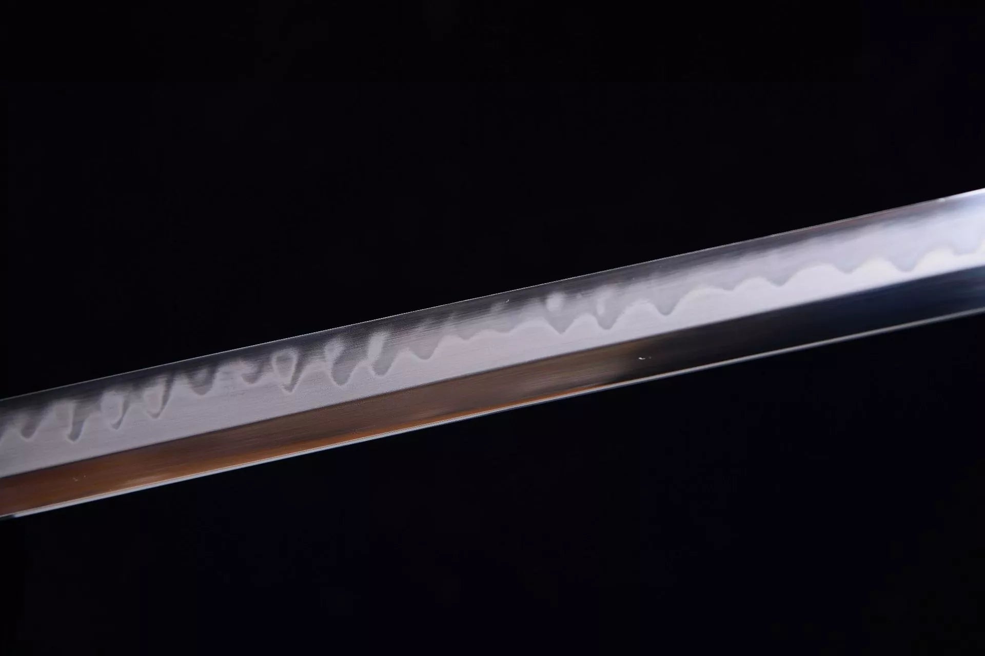 1300 New Special Long 26" T10 Burnished Blade Sharpened Tang Horizontal Knife - Small Tang Knife (Fish Skin Handle Version)