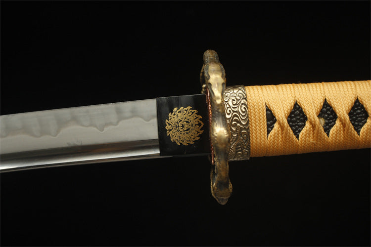 1020 Special long 26 inch new thong pattern grinding gray fighting sword samurai sword - Rui Long Fighting Sword