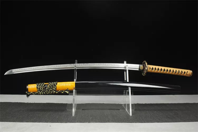 1020 Special long 26 inch new thong pattern grinding gray fighting sword samurai sword - Rui Long Fighting Sword