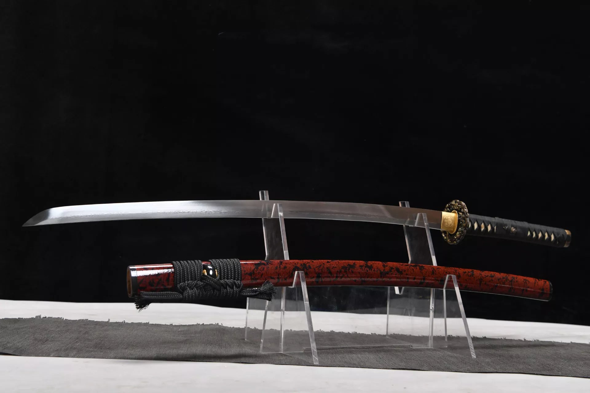 High-Performance Hundred-Tempered Steel Katana - Small Yunlong Uchika