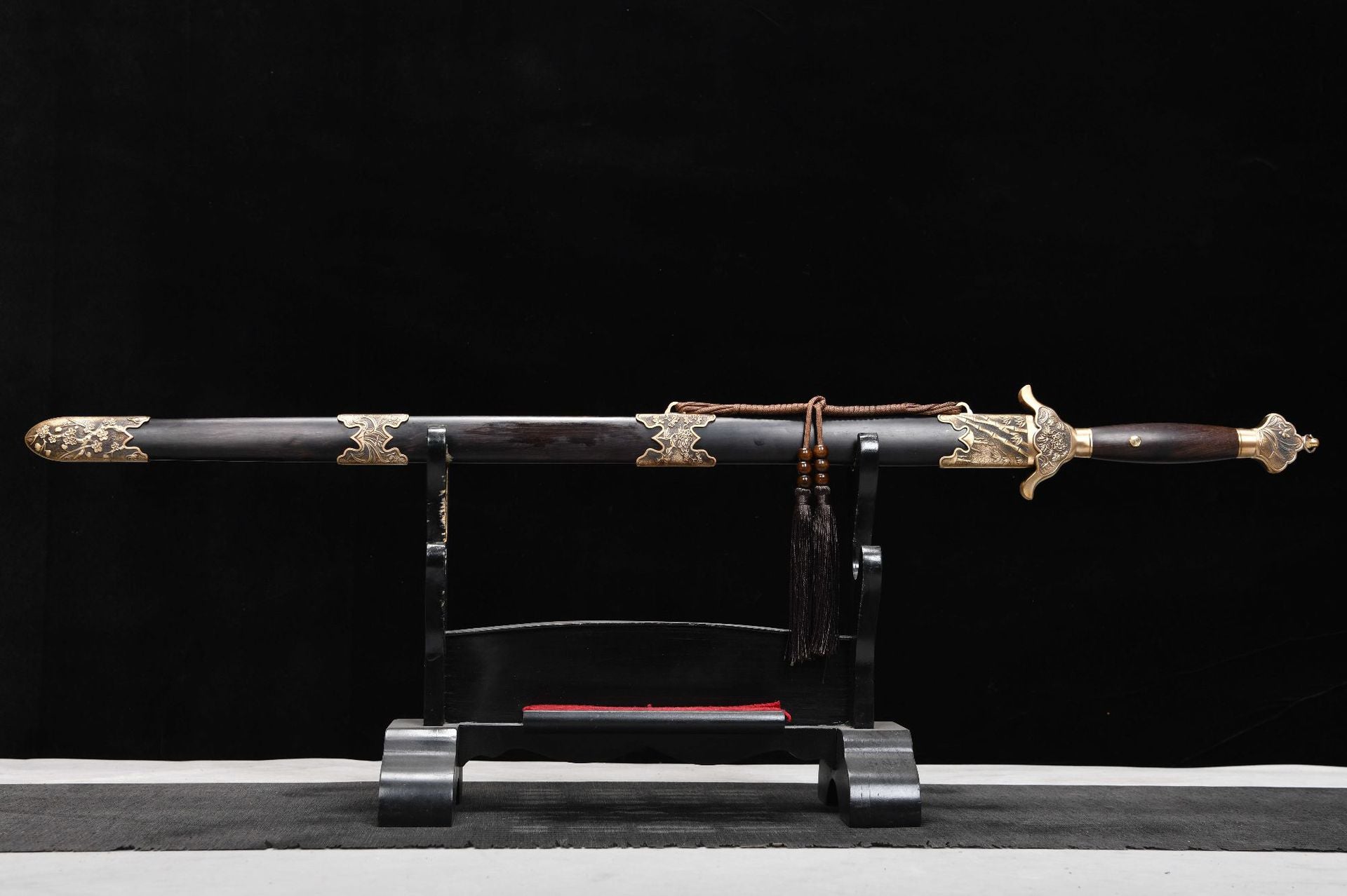 1360 New Handmade Long 28-inch Phoenix Feather Pattern Qing Sword - Junzi Sword