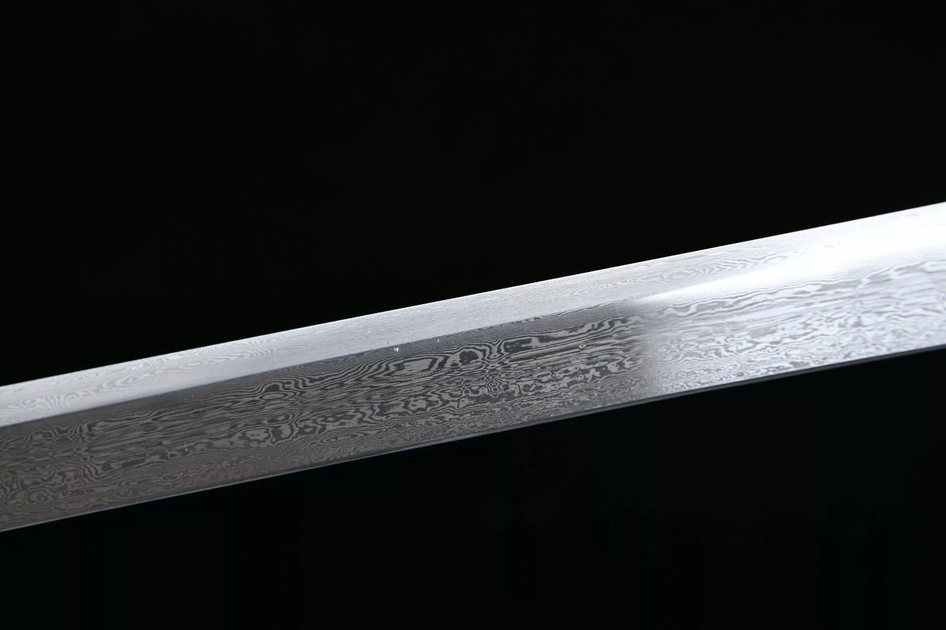 1300 New Handmade Long 26-inch Patterned Steel Fishskin-Handled Tang Sword - Shengshi Tang Knife (Fishskin-Handled Model)