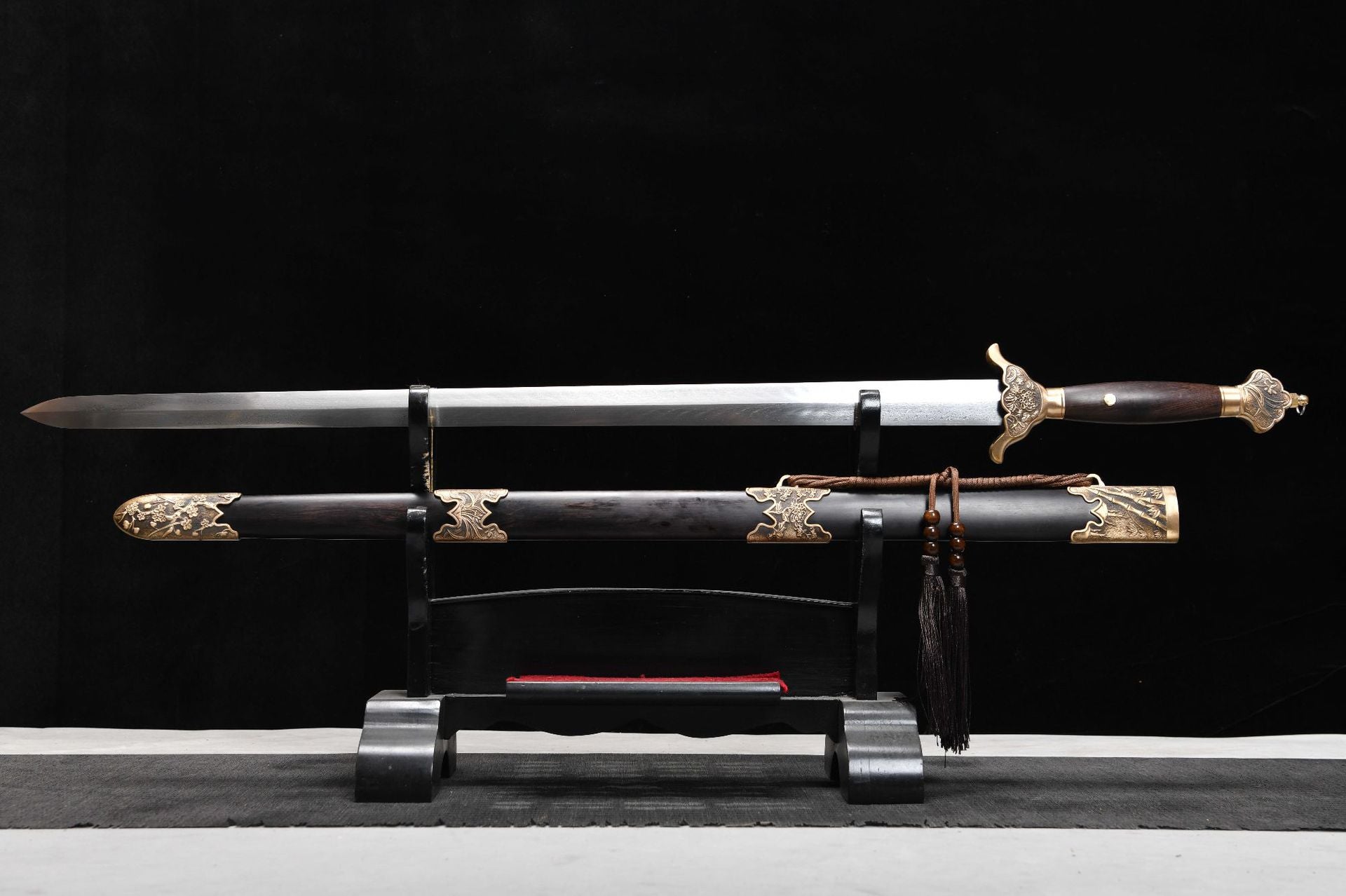 1360 New Handmade Long 28-inch Phoenix Feather Pattern Qing Sword - Junzi Sword