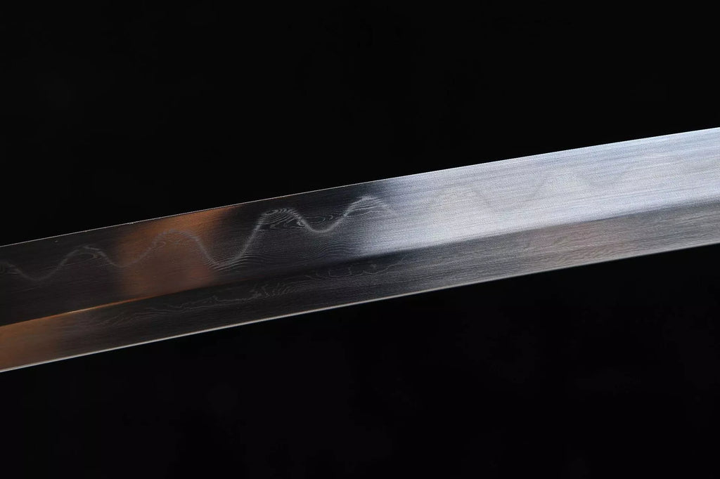 1260 New Handmade Long 26-inch Patterned Steel Burnished Blade Samurai Sword - Phoenix Dance Fighting Sword