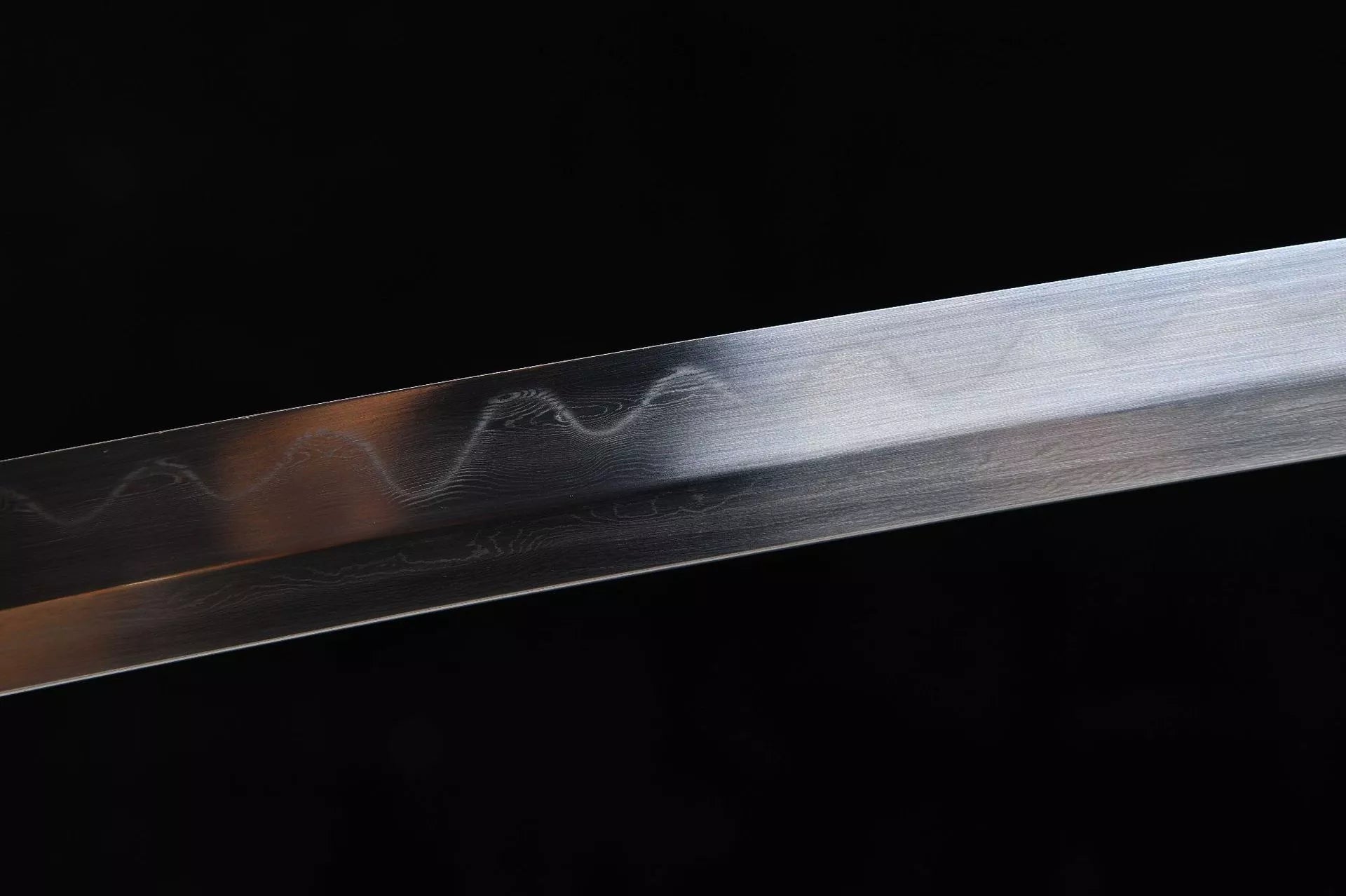 1260 New Handmade Long 26-inch Patterned Steel Burnished Blade Samurai Sword - Phoenix Dance Fighting Sword