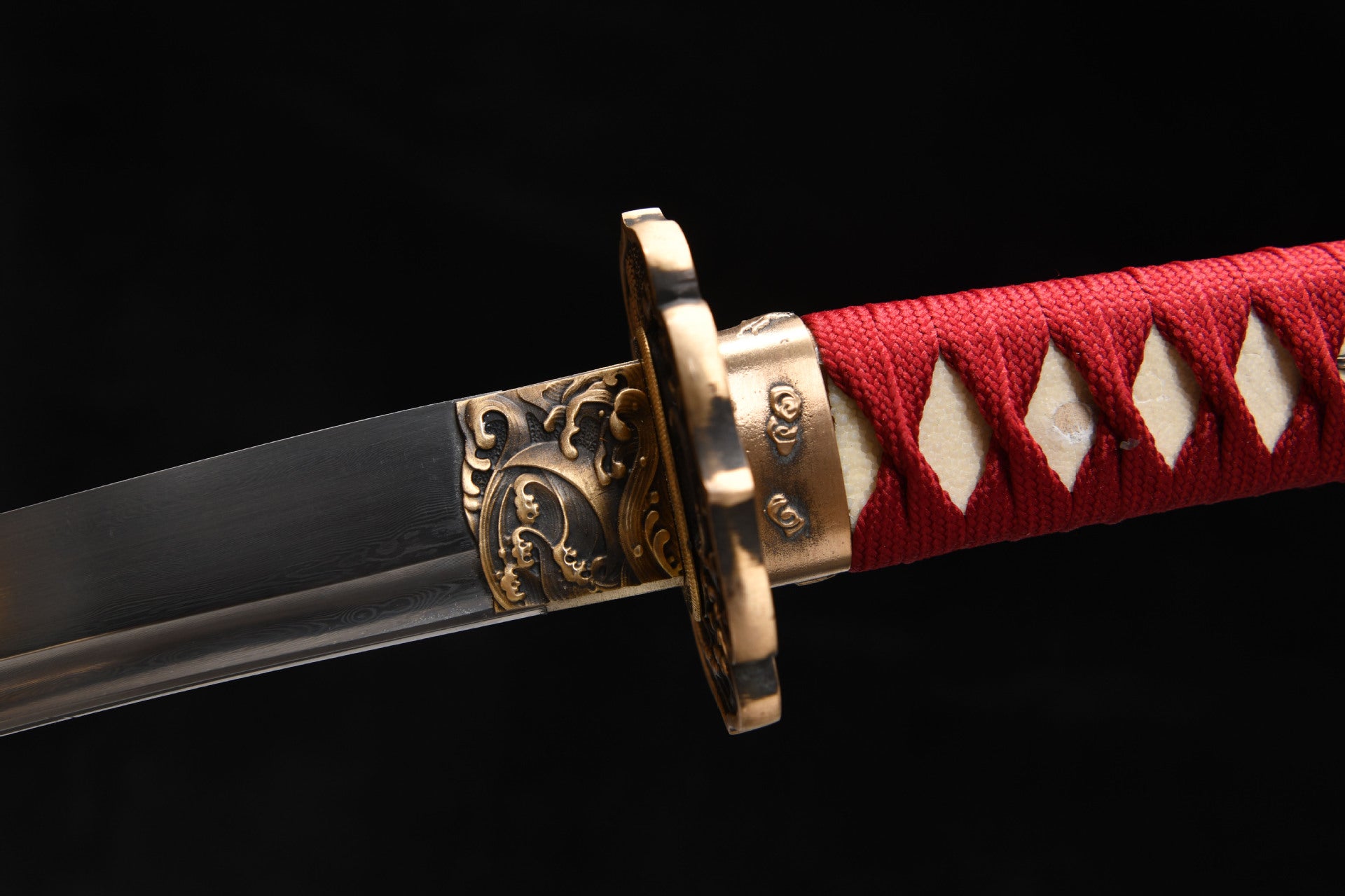 The new handcrafted short 12-inch high-performance tempered steel black samurai sword - Shadow Ninja Katana