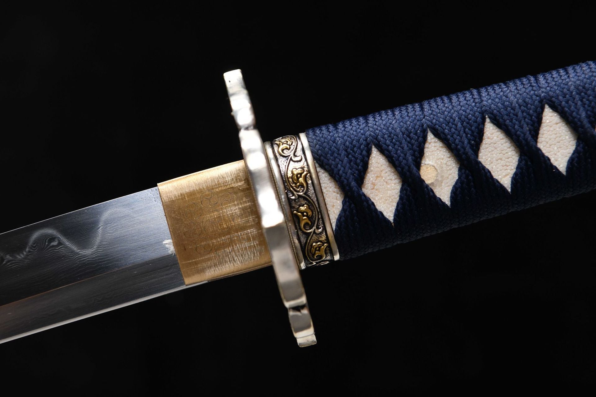 1260 New Handmade Long 26-inch Patterned Steel Burnished Blade Samurai Sword - Phoenix Dance Fighting Sword