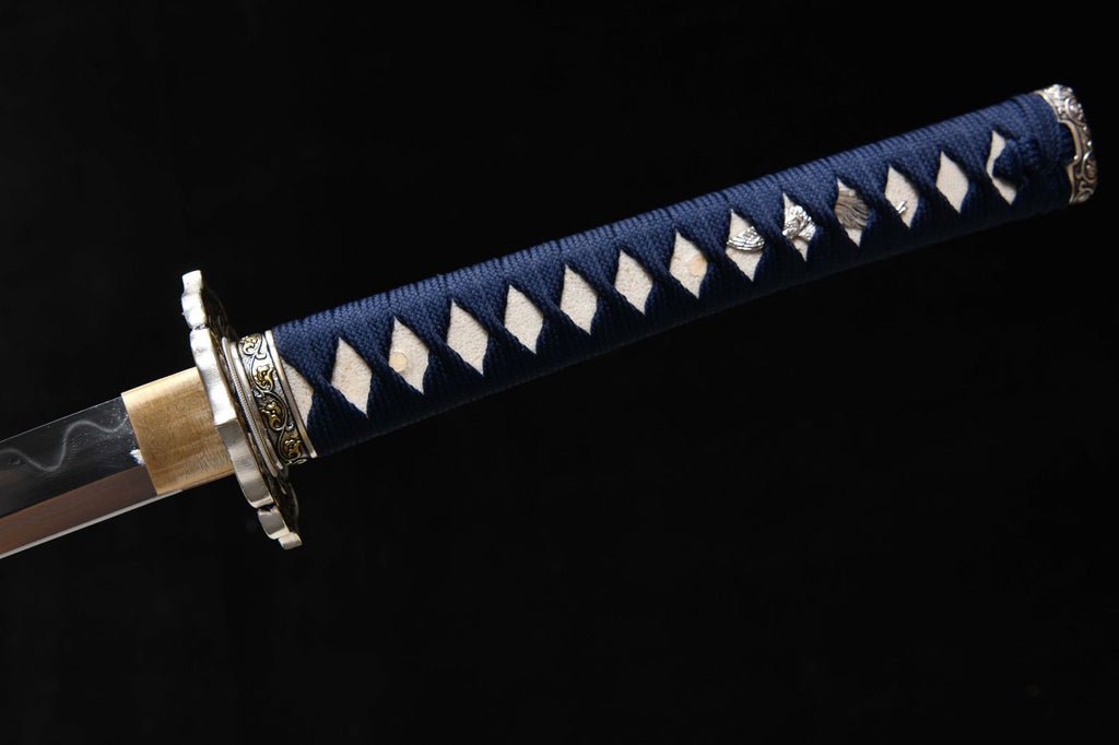 1260 New Handmade Long 26-inch Patterned Steel Burnished Blade Samurai Sword - Phoenix Dance Fighting Sword