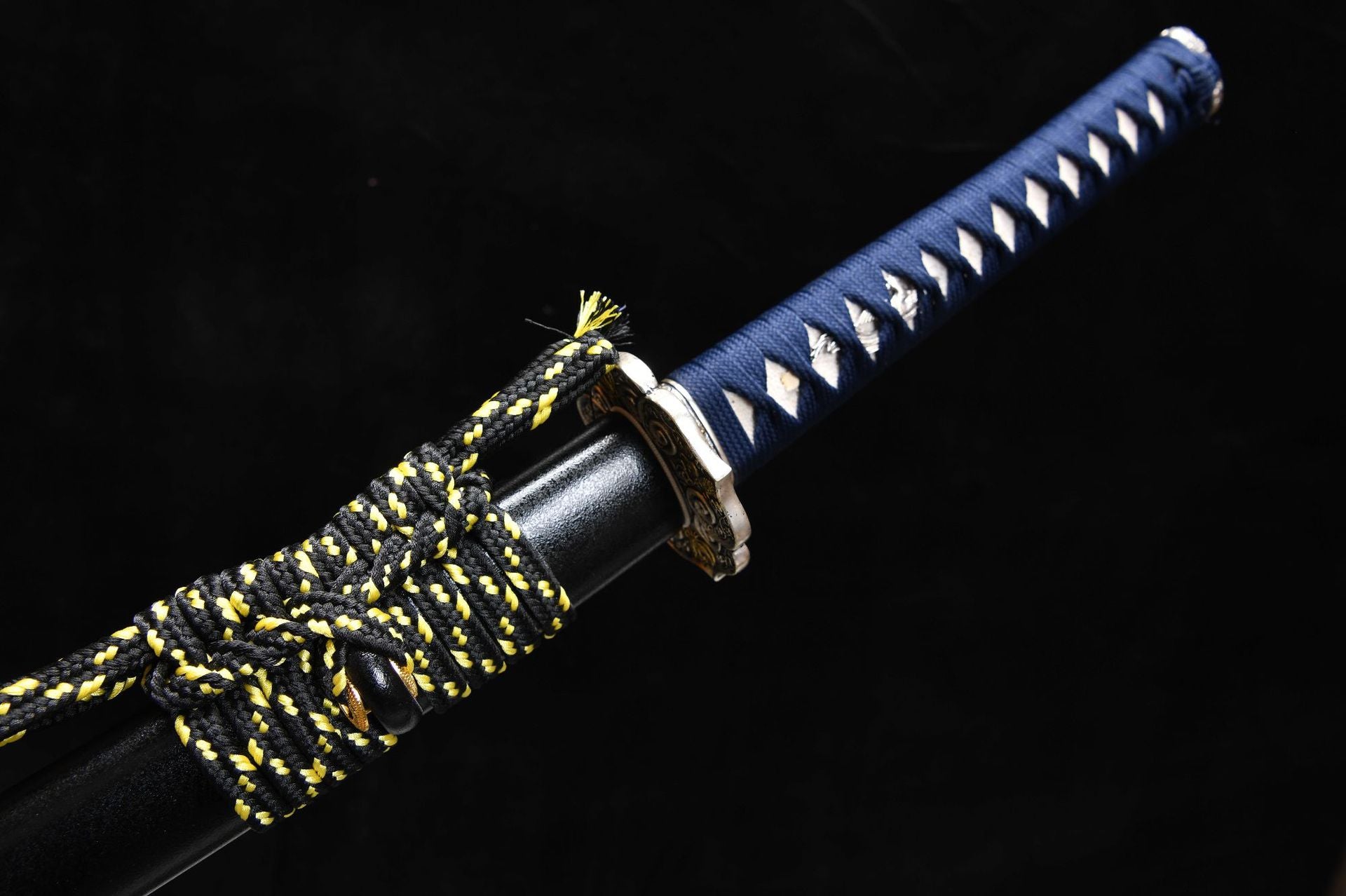 1260 New Handmade Long 26-inch Patterned Steel Burnished Blade Samurai Sword - Phoenix Dance Fighting Sword