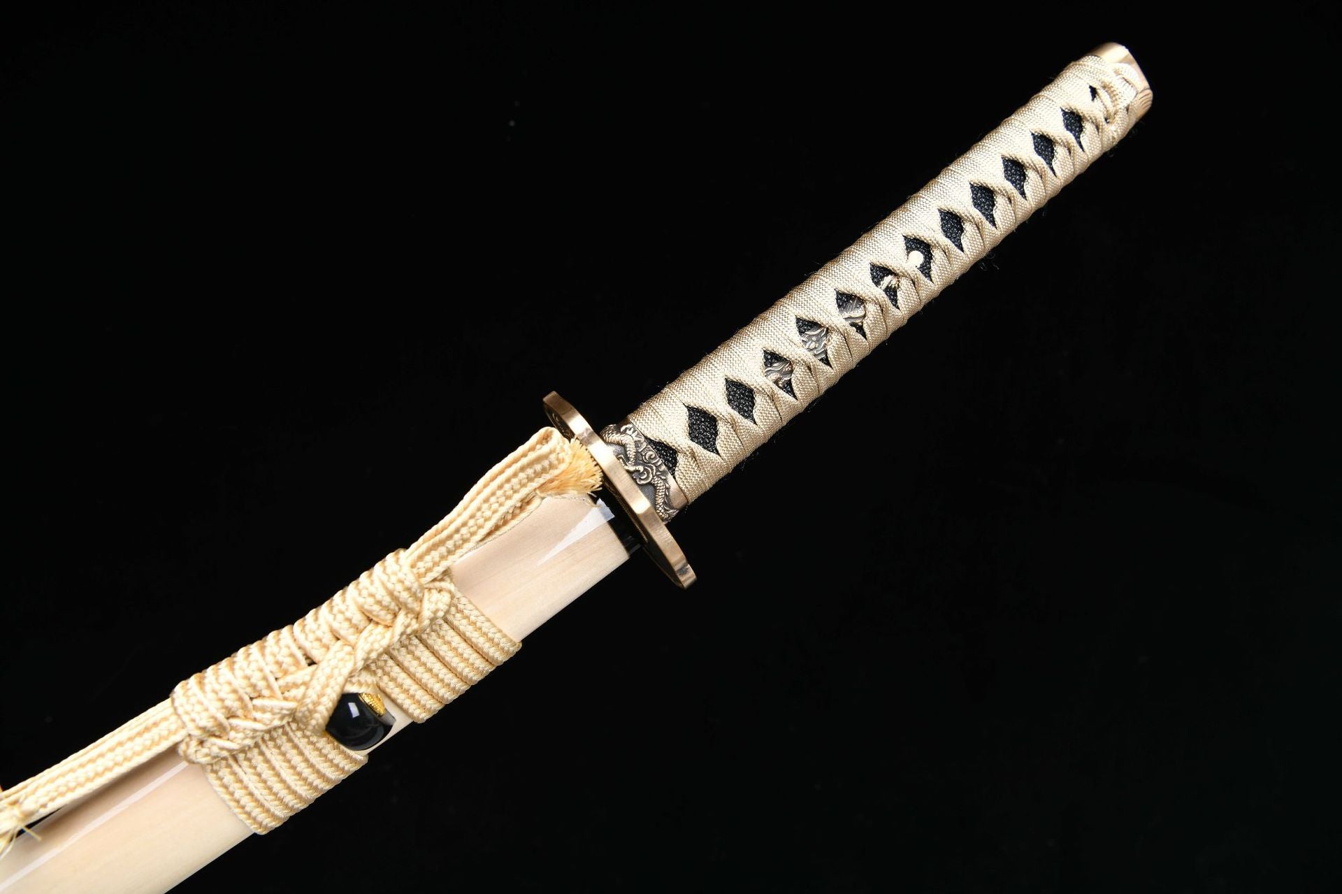 26-inch High Manganese Steel Double-Grooved Katana - Oni Samurai Uchika