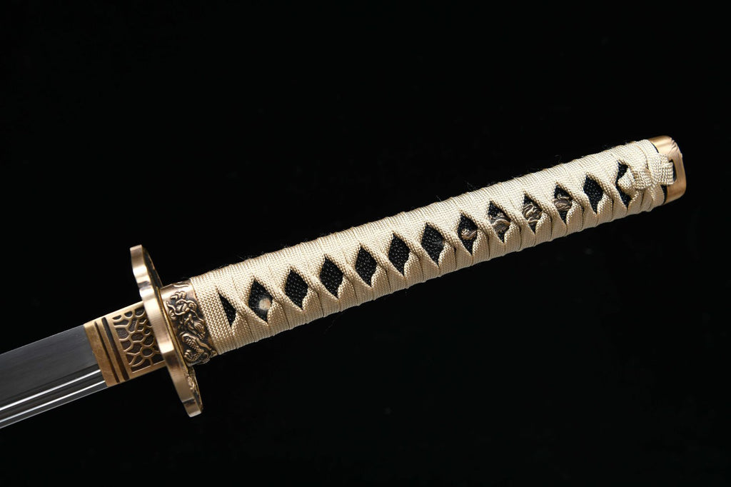 26-inch High Manganese Steel Double-Grooved Katana - Oni Samurai Uchika