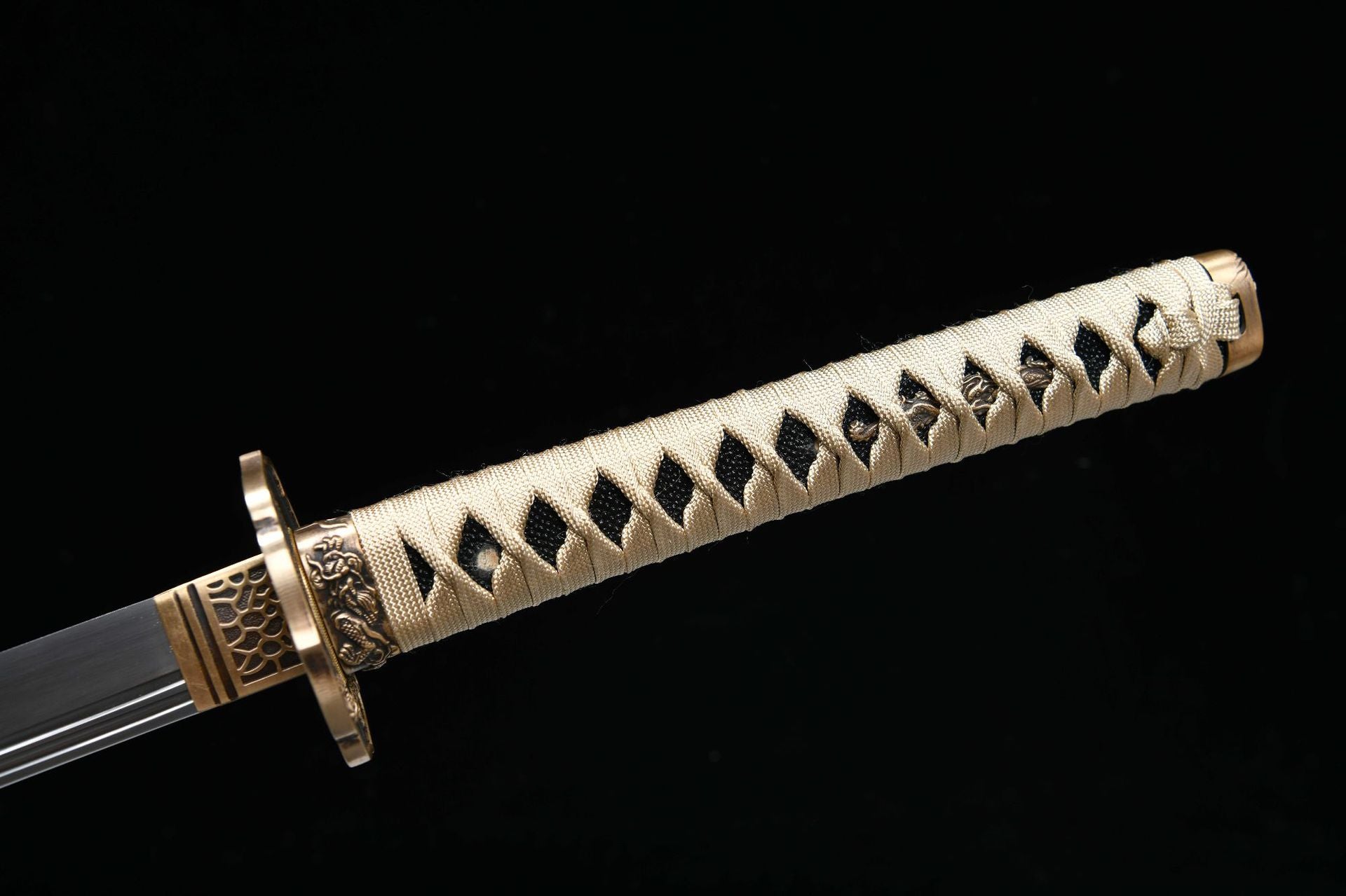 26-inch High Manganese Steel Double-Grooved Katana - Oni Samurai Uchika