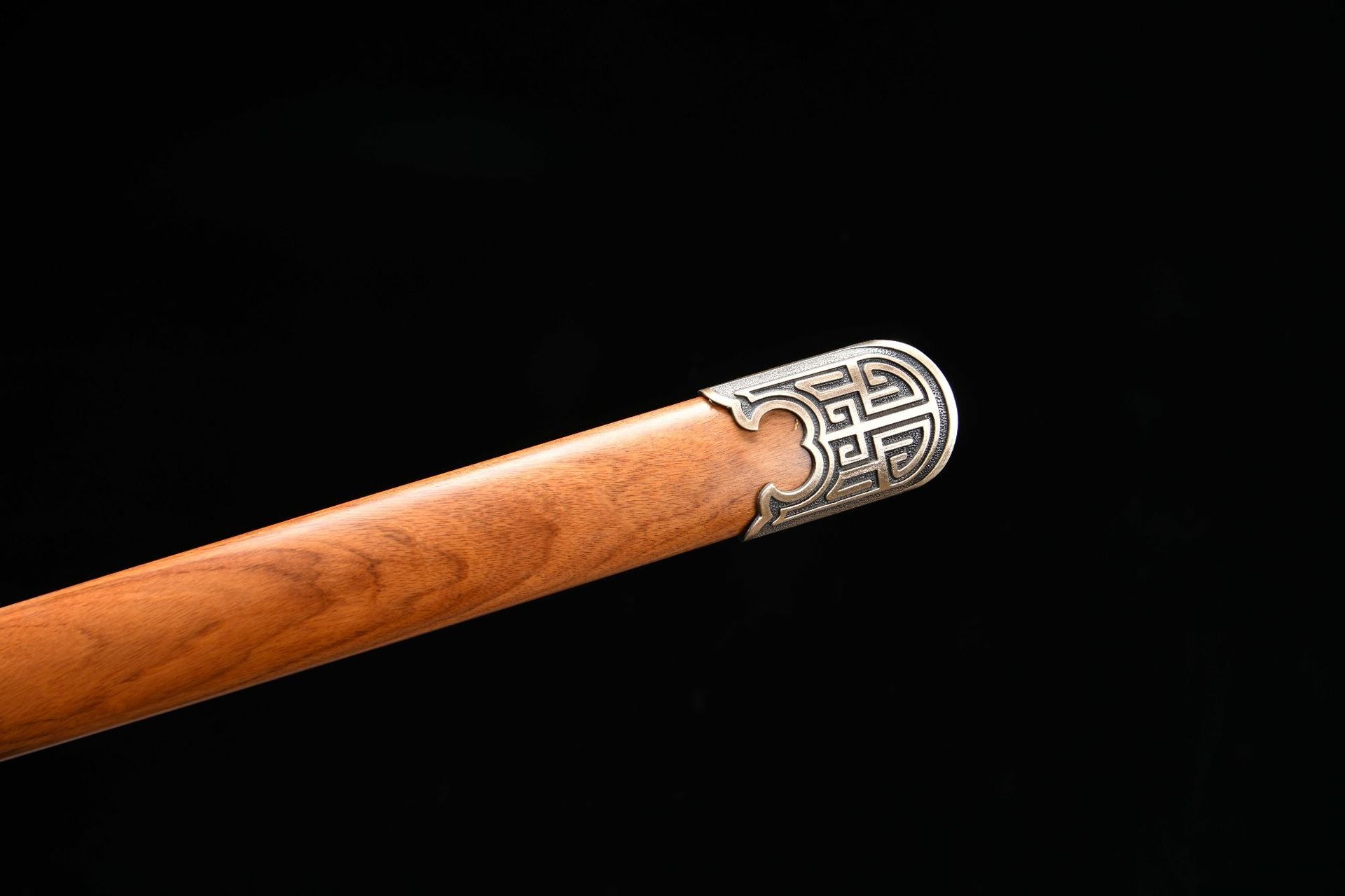 1360 New Handmade Long 28-inch Patterned Steel Clip Steel Tang Sword--Returned Tang Sword (Fishskin Hilt)