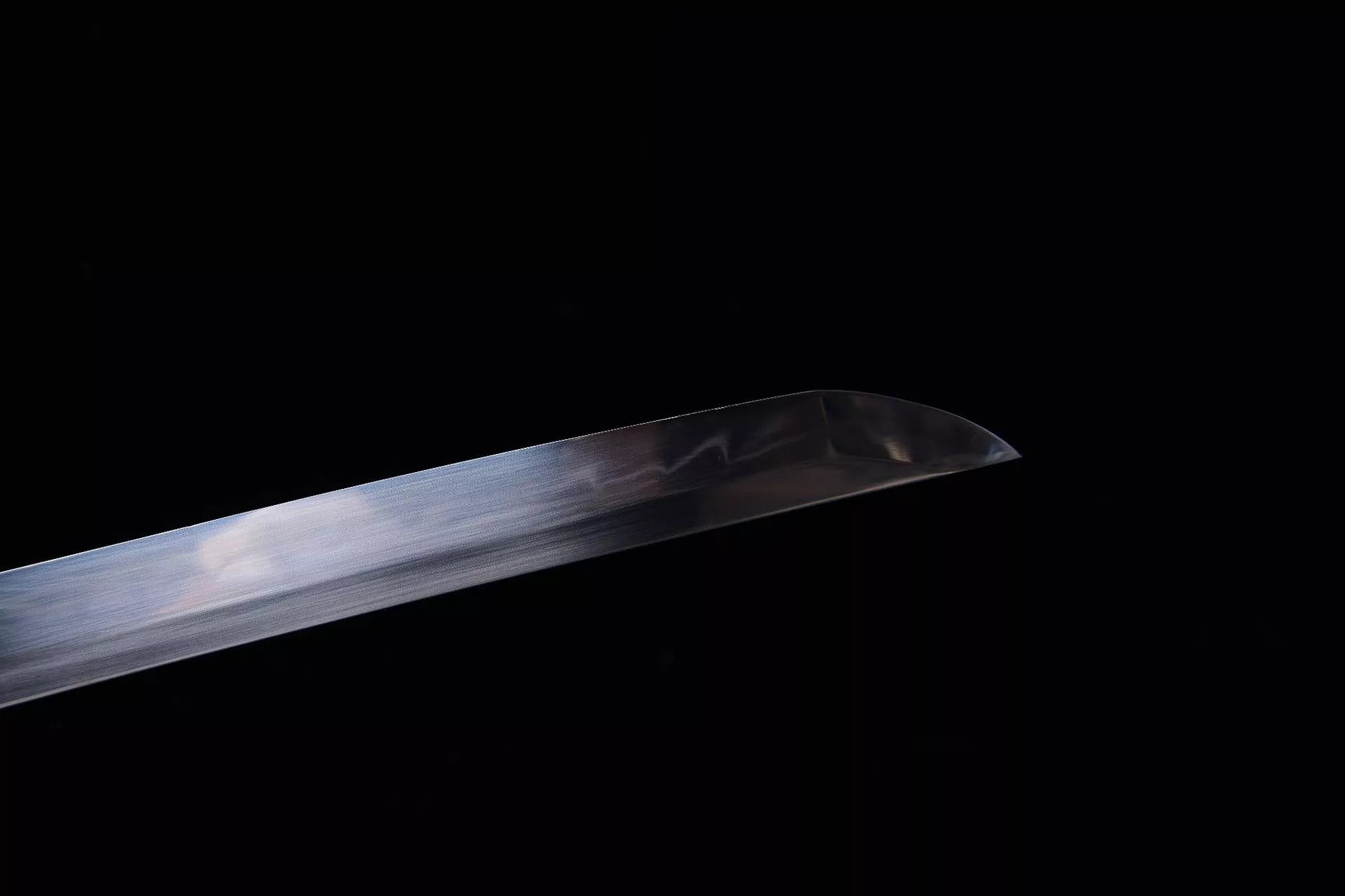 1280 Long 26 T10 Steel Burnished Blade True Cross-Handed Samurai Sword - Ryujin Fighting Sword