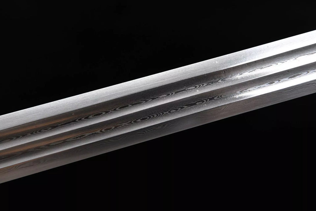 1060 New Handmade Long 28-inch Pure Copper Patterned Steel Han Sword - Ruyi Sword