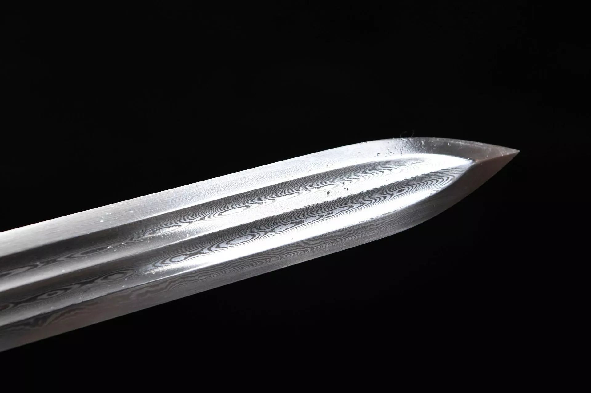 1060 New Handmade Long 28-inch Pure Copper Patterned Steel Han Sword - Ruyi Sword