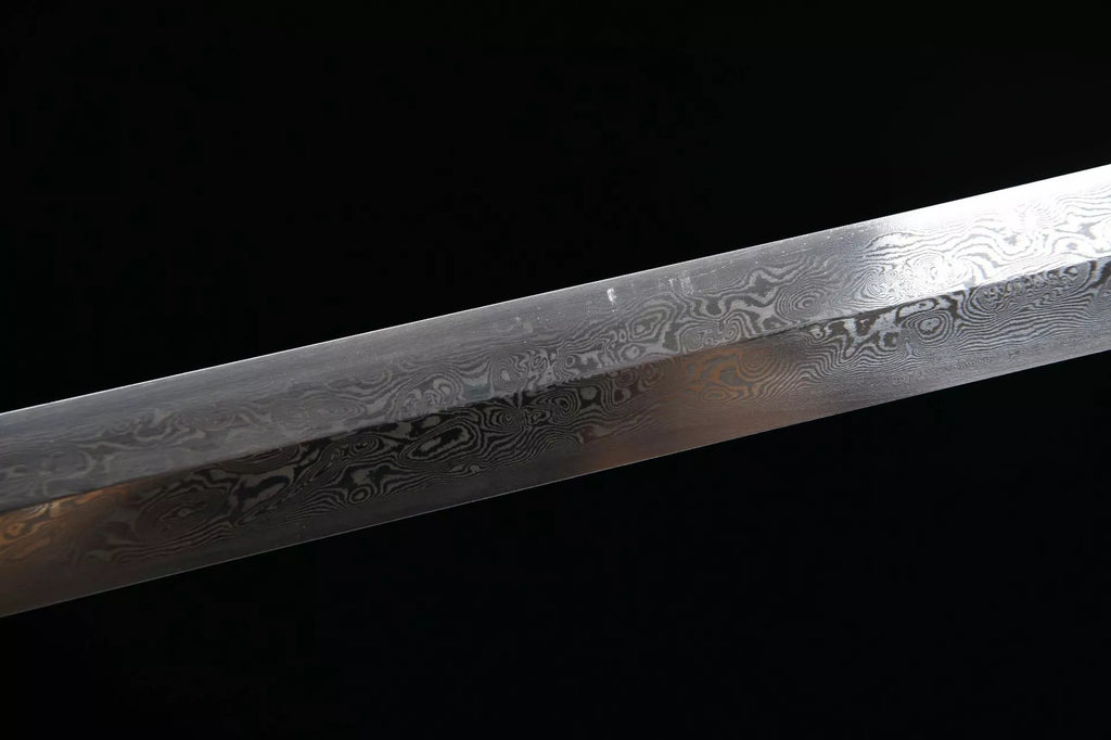 1100 New Handmade Long 28-inch Patterned Steel Qing Sword--Yulong Qing Sword