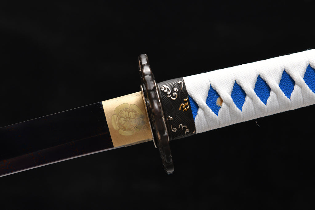 New Handcrafted Long 26-inch pure copper gilded twist-patterned steel samurai Sword - Yunlong Saber