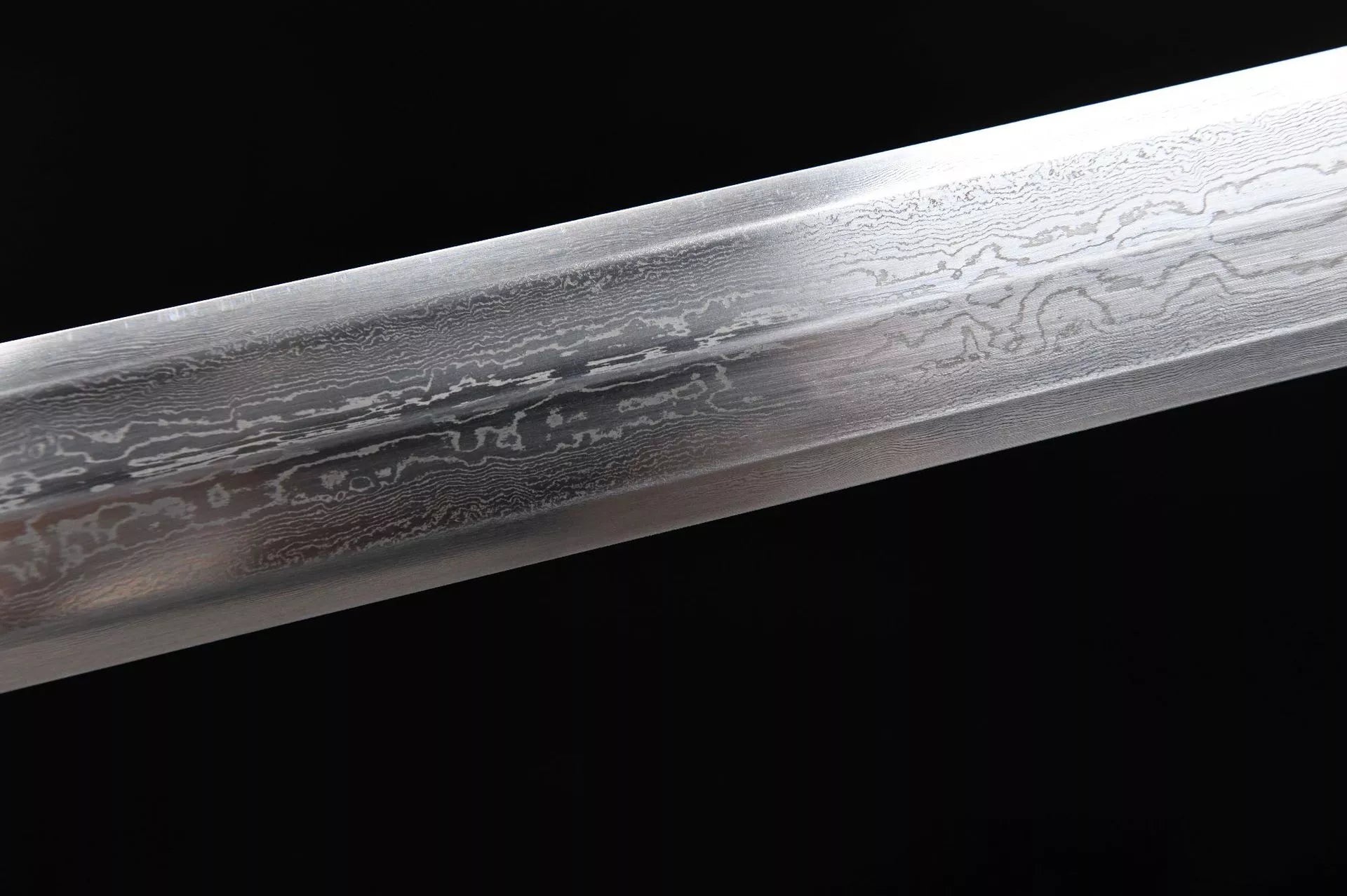 1060 New Handmade Long 28-inch Pure Copper Mounted Hundred Refined Steel Ancient Han Sword - Chi-Dragon Han Sword (Golden Model)