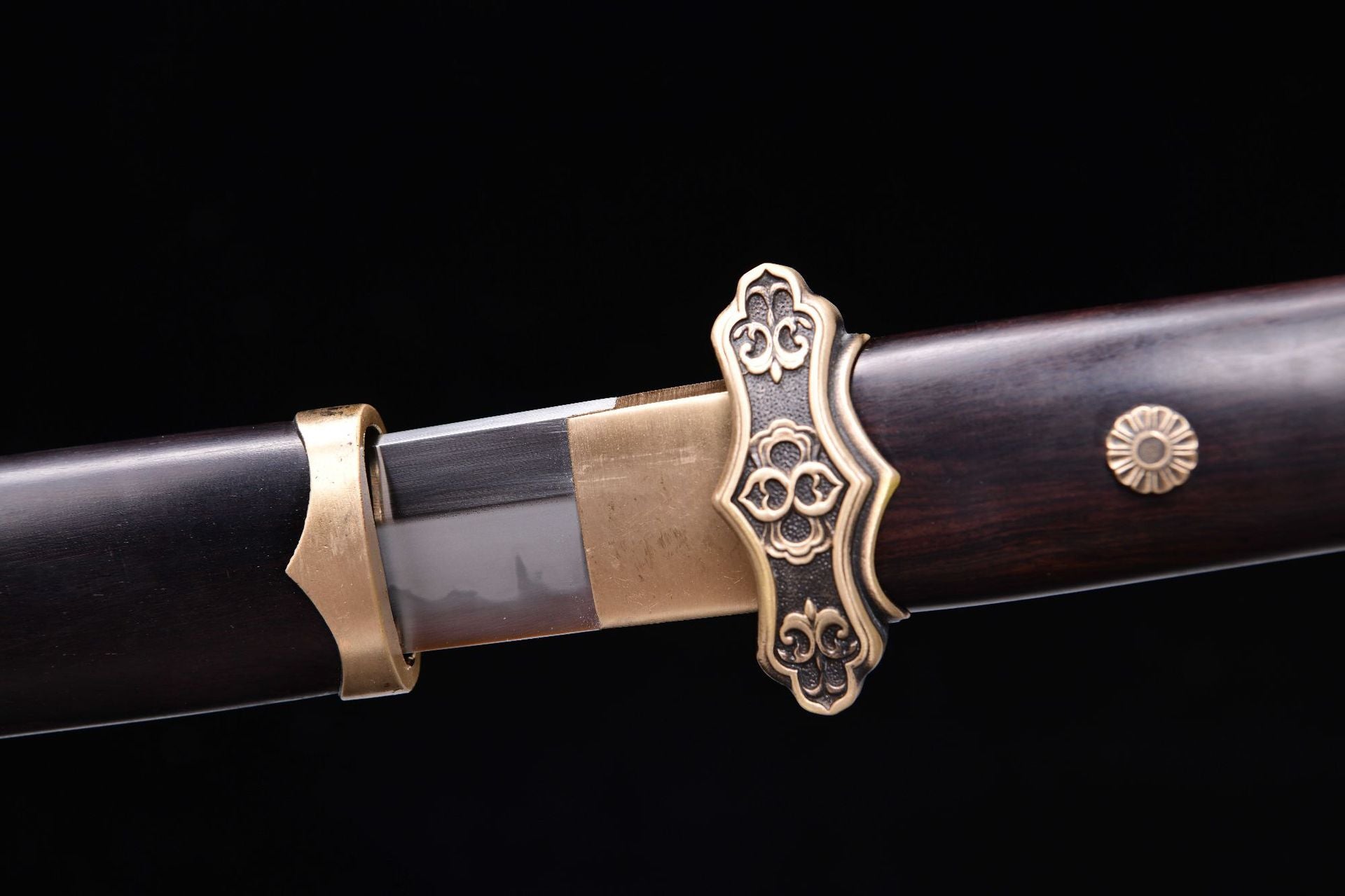 1200 New Specials 20" Ebony T10 Burnt Edge Fighting Research Vegetarian Tang Cross Sword