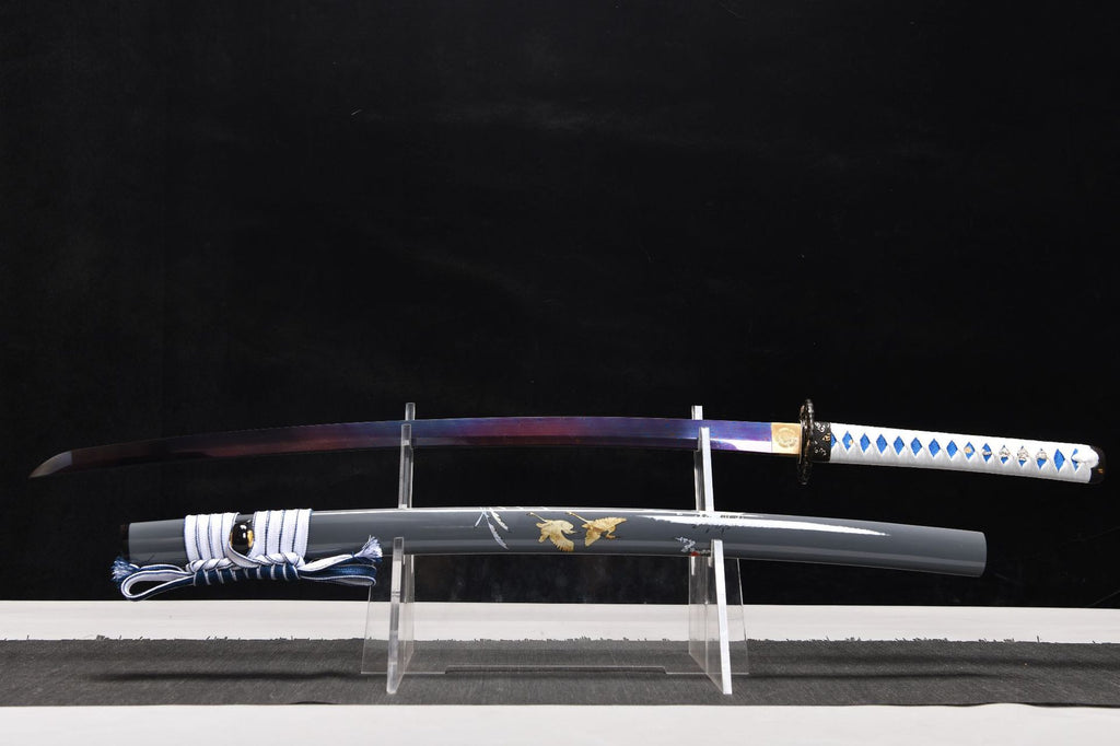 New Handcrafted Long 26-inch pure copper gilded twist-patterned steel samurai Sword - Yunlong Saber