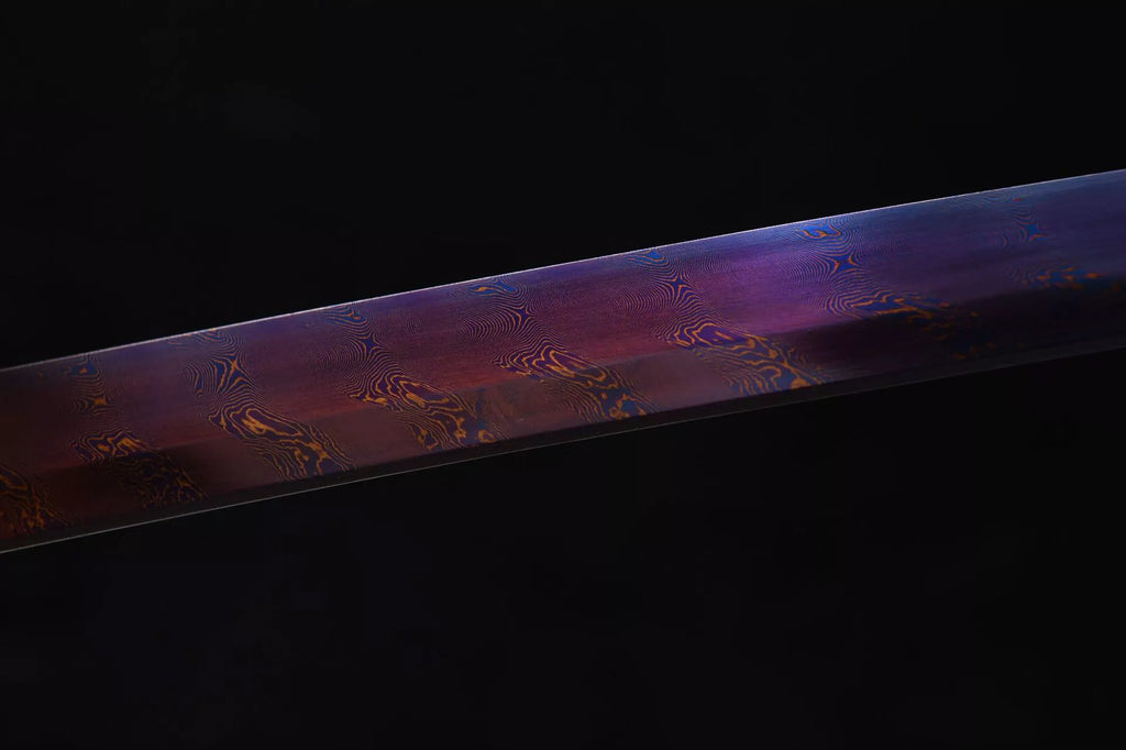 New Handcrafted Long 26-inch pure copper gilded twist-patterned steel samurai Sword - Yunlong Saber