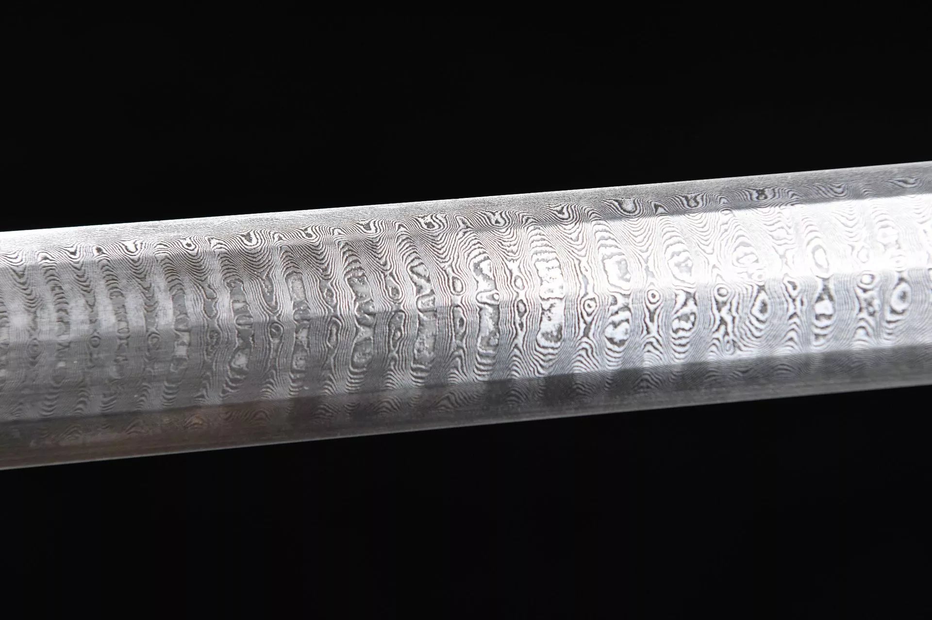 1200 New Handmade Long 28-inch Pure Copper Mounted Hundred Refined Steel Ancient Han Sword with Ladder Pattern - Chi-Dragon Han Sword (Classic Vintage Model)