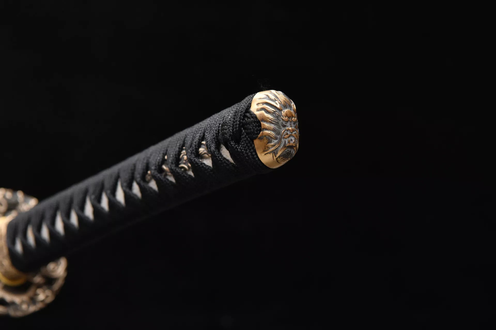 26-inch High-Manganese Steel Blackened Katana - Iruyun Ryu-tachi
