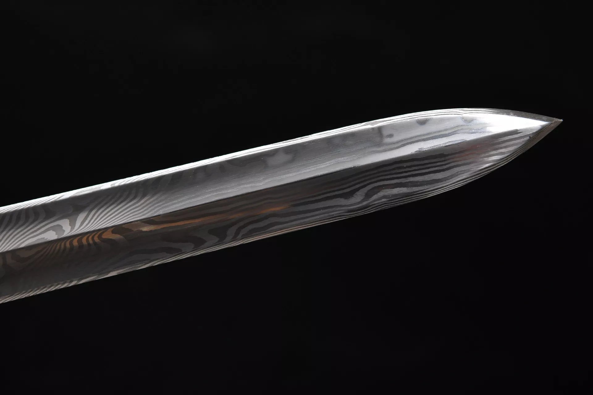 1100 New Handmade Long 28-inch Pure Copper Dama Flat Hilt Han Sword - Xiang Yu War Sword