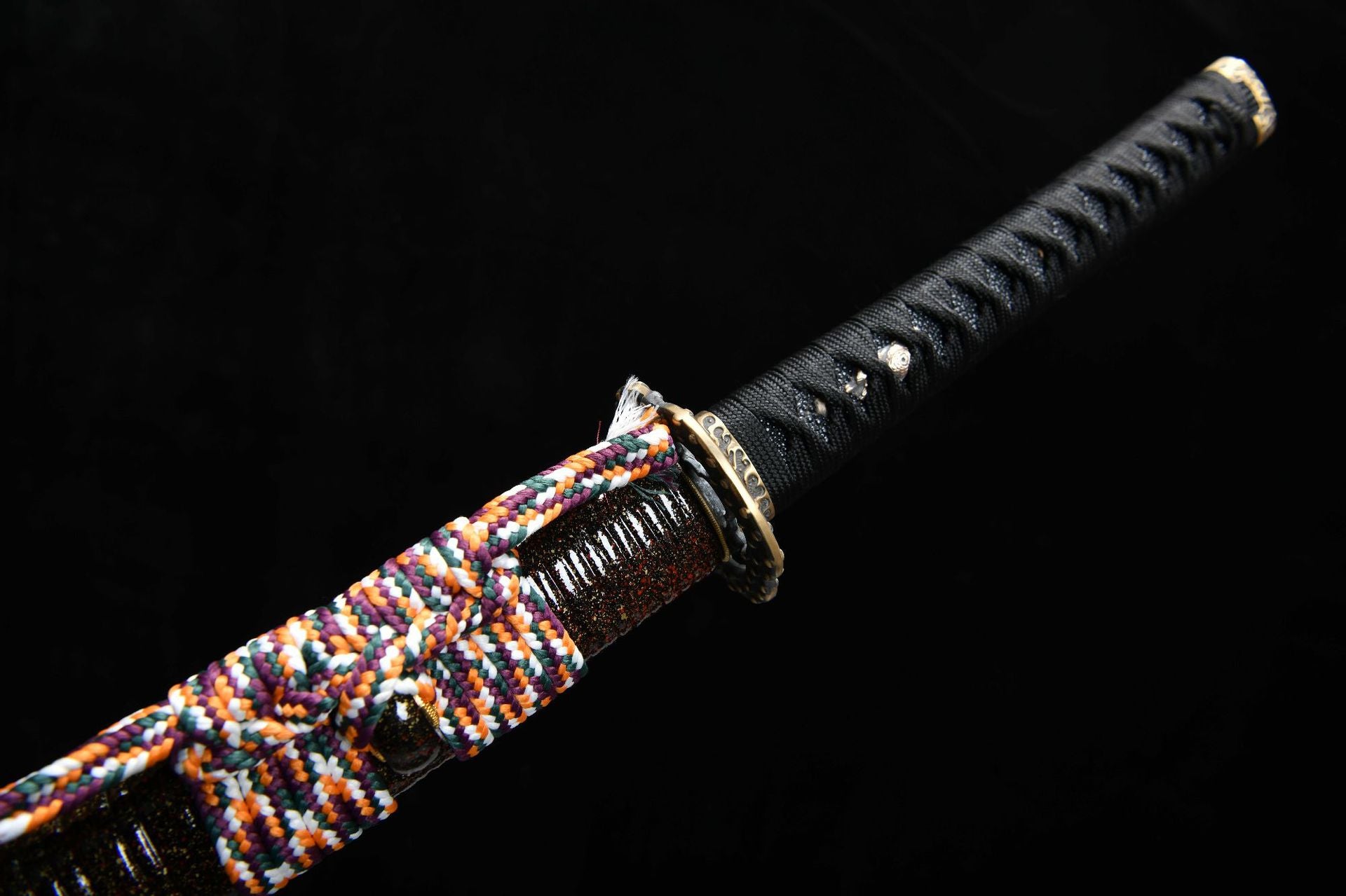 1160 New Handmade Long 26 T10 Burnished Blade Lingyun Pattern Ground Gray Samurai Sword - Chi-Dragon Fighting Sword