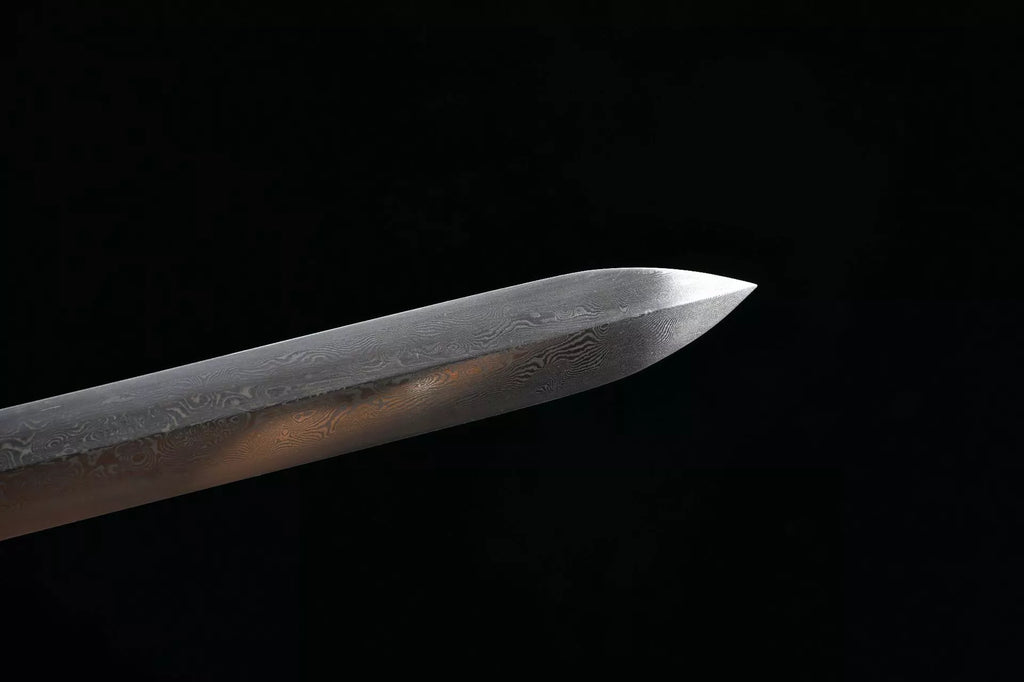 1100 New Handmade Long 28-inch Patterned Steel Qing Sword--Yulong Qing Sword