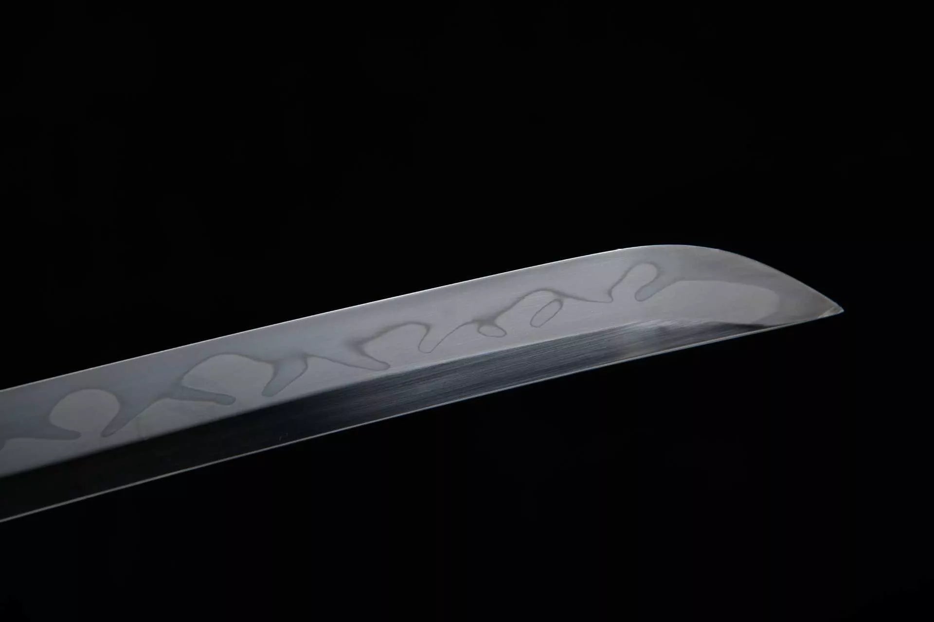 1160 New Handmade Long 26 T10 Burnished Blade Lingyun Pattern Ground Gray Samurai Sword - Chi-Dragon Fighting Sword