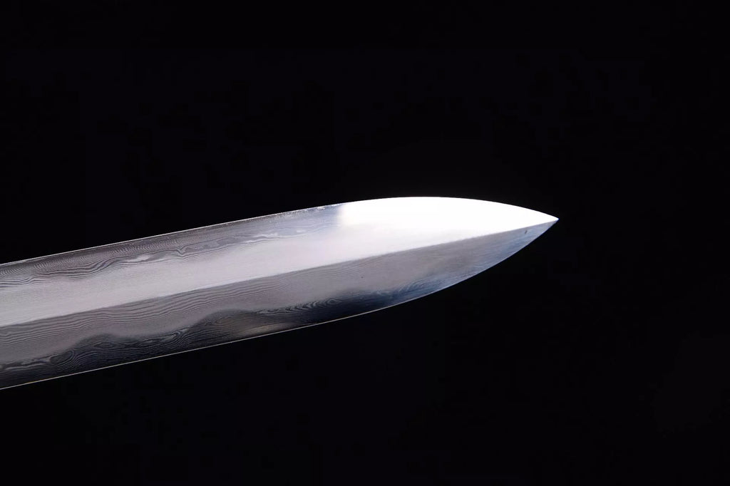 1560 Long 28" Patterned Steel Burnished Blade Fighting Research Tang Sword - Cold Shadow