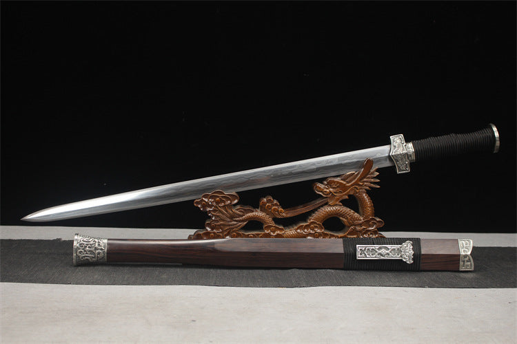 24-inch White Copper Woolen Iron Grass Steel Tile Han Sword - Overlord Sword