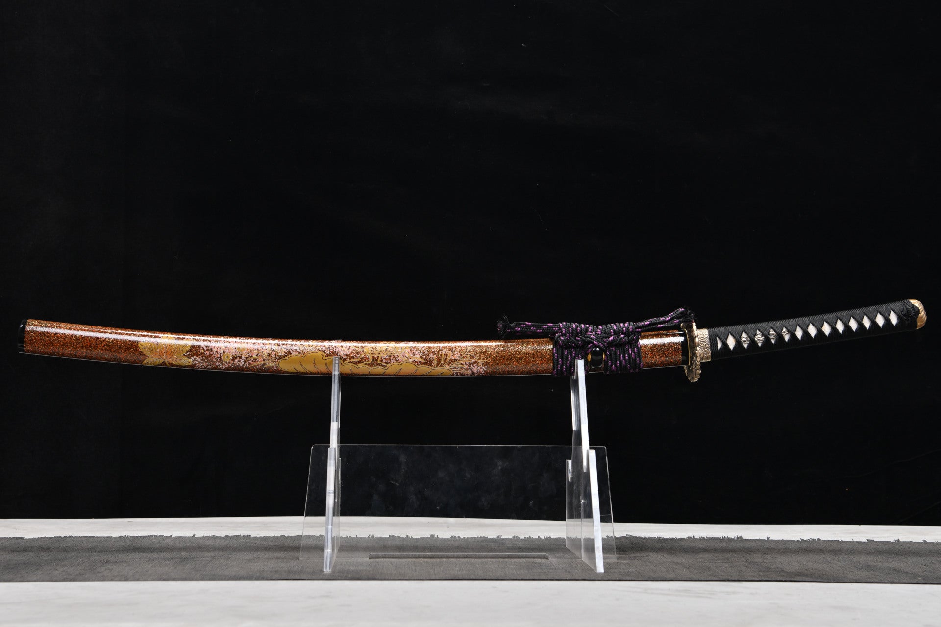26-inch High-Manganese Steel Blackened Katana - Iruyun Ryu-tachi