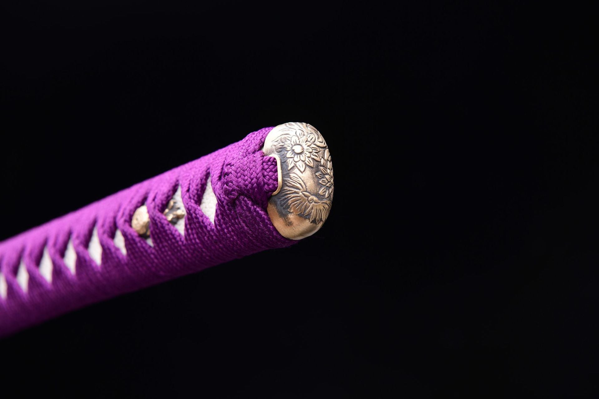 1060 Long 26 Damascus Patterned Steel (Clover Pattern) Samurai Sword - Fenghua Fighting Sword