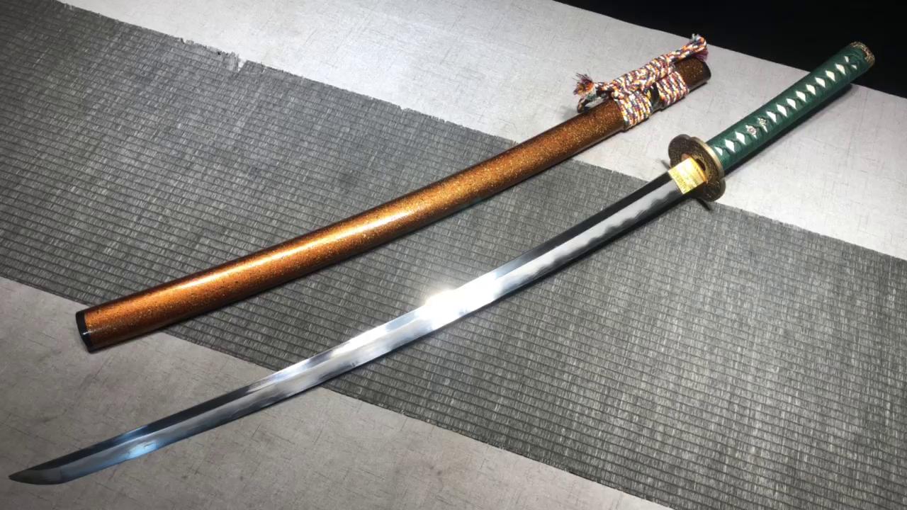 2360 Long 26 New Self Refining Steel Triple Burning Blade Samurai Sword - Kikuichi Monogatari