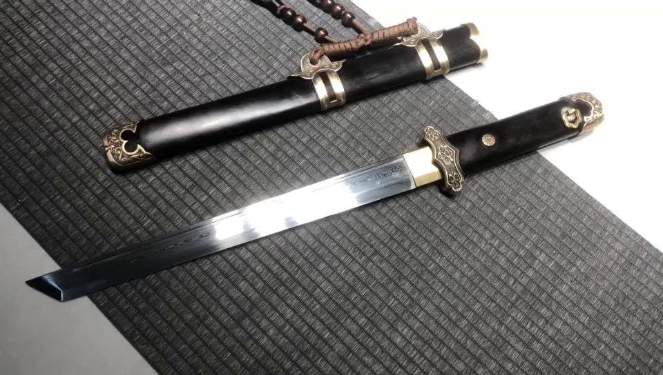 720 New Special 12 inch Pure Copper Vegetarian Small Tang Knife - Little Grass Tang