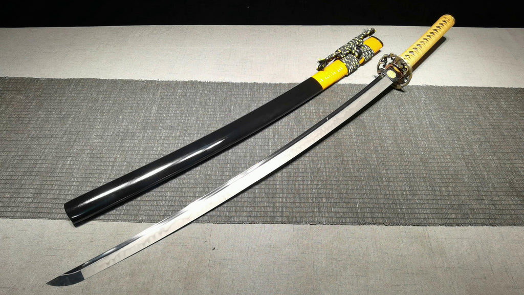 1020 Special long 26 inch new thong pattern grinding gray fighting sword samurai sword - Rui Long Fighting Sword