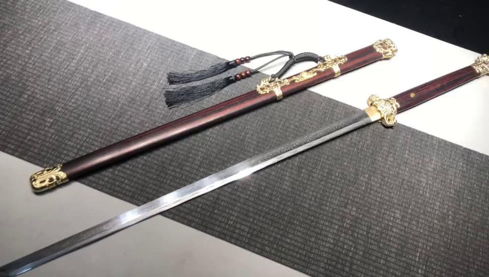 1760 New Specials Long 26-inch self-refining steel burnished blade Tang knife--Yulong ring head Tang knife