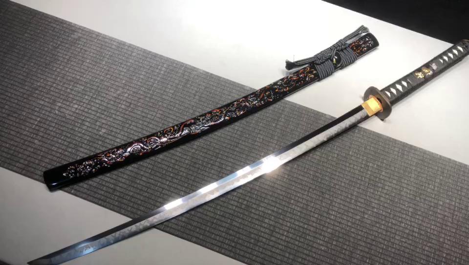 1700 Long 26 T10 Steel Burning Edge Fighting Research Samurai Sword Fighting Sword - Gurung