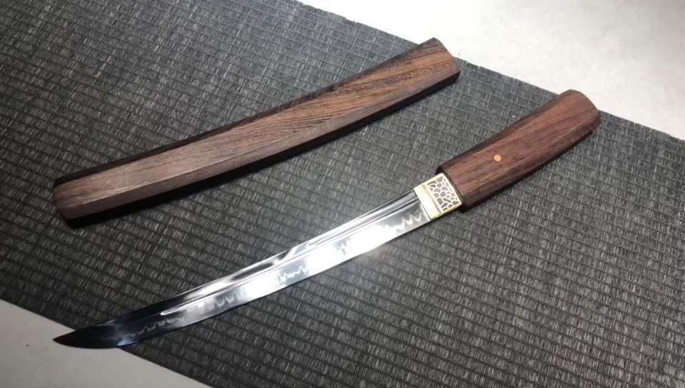 520 New Specials Short 12" T10 Burnt Edge Ijuhyo Short Knife - Koiwamaru (Octagonal Model)