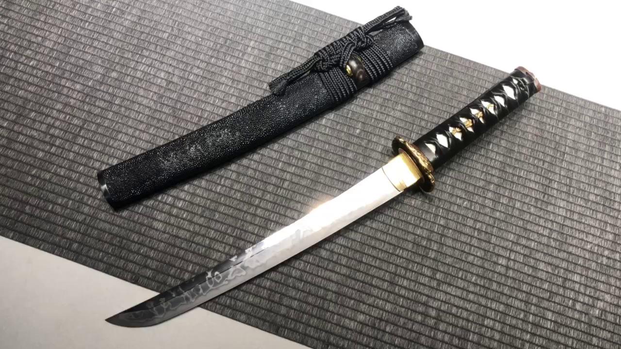 3200 Short 12" T10 All Burnt Samurai Sword Short Sword - Lingerie